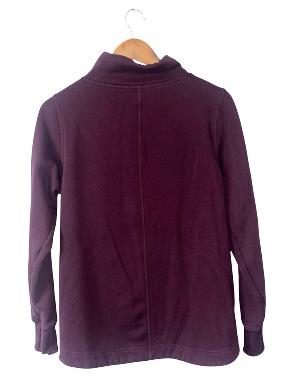 Athleta Purple Pullover Sweatshirt Top Workout Coverup Gym Lounge Size Small - Picture 5 of 9